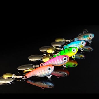 WALK FISH 5g-20g VIB примамка Нова въртяща се пайети рибна примамка Thorn Metal Bait Vibration Double Sequin Lure Изкуствена симулационна риба