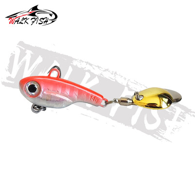 WALK FISH 5g-20g VIB masalas Naujas besisukantis blizgutinis žuvies masalas dygliuotas metalinis masalas, vibruojantis dvigubas blizgučių masalas dirbtinė imitacinė žuvis