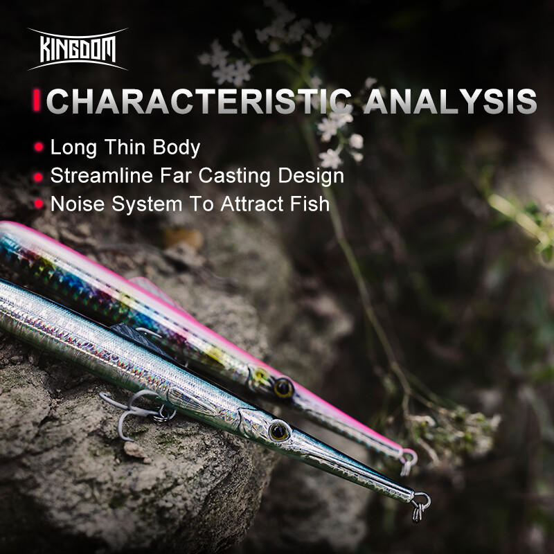 Karalystės žvejybos masalai 205 mm 130 mm 13 g 40 g skęstantys 11 g 30 g plūduriuojantys ilgai liejami dirbtiniai kieto pieštuko masalai žvejybos reikmenys