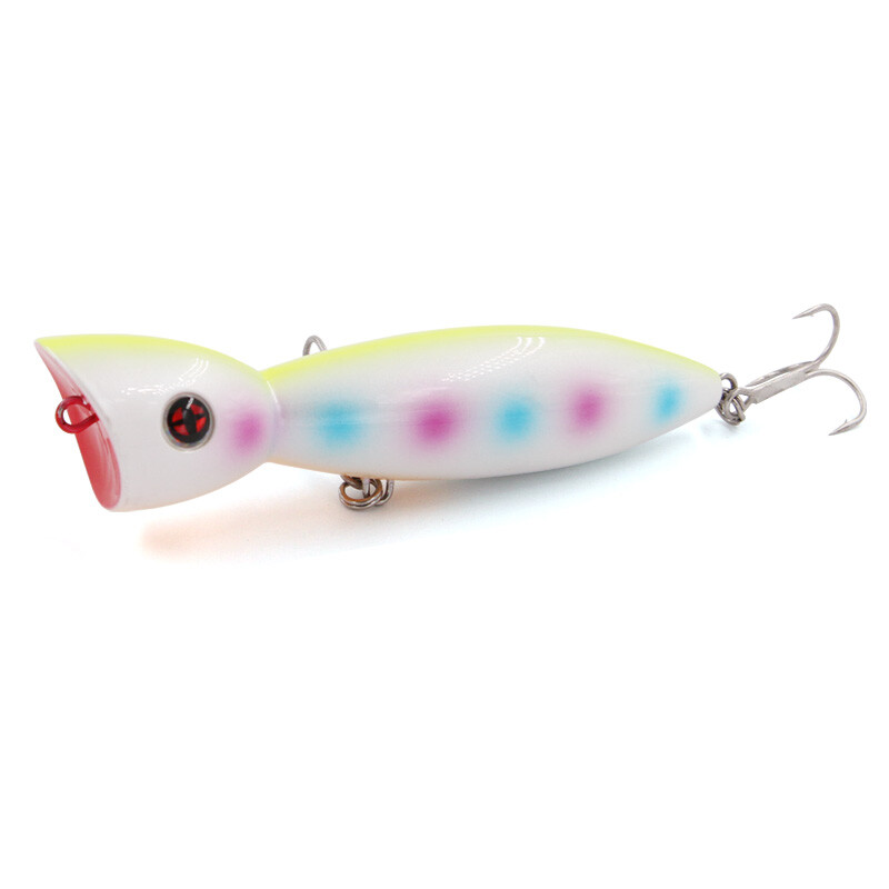 TacklePRO PO-13 JERKBAIT Dirbtinis masalas 100mm 24g Popper Topwater Fishing Predator Tackle Kokybiški Vobleriai Kieti masalai Pesca