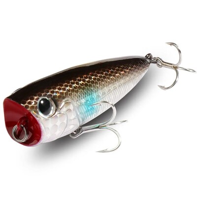 Viršutinis vandenyje plaukiojantis popper 8 g 6,5 cm masalas plieninis rutulinis varinis balasto balansavimo sistema Swimbait Pesca vobleris Minnow Tackle Crank Masalas