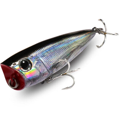 Viršutinis vandenyje plaukiojantis popper 8 g 6,5 cm masalas plieninis rutulinis varinis balasto balansavimo sistema Swimbait Pesca vobleris Minnow Tackle Crank Masalas