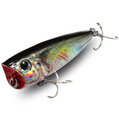 Viršutinis vandenyje plaukiojantis popper 8 g 6,5 cm masalas plieninis rutulinis varinis balasto balansavimo sistema Swimbait Pesca vobleris Minnow Tackle Crank Masalas