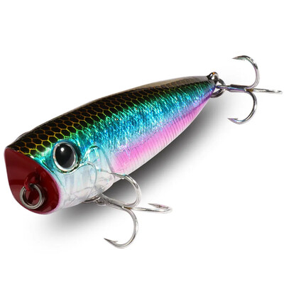 Viršutinis vandenyje plaukiojantis popper 8 g 6,5 cm masalas plieninis rutulinis varinis balasto balansavimo sistema Swimbait Pesca vobleris Minnow Tackle Crank Masalas
