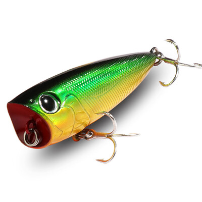 Viršutinis vandenyje plaukiojantis popper 8 g 6,5 cm masalas plieninis rutulinis varinis balasto balansavimo sistema Swimbait Pesca vobleris Minnow Tackle Crank Masalas