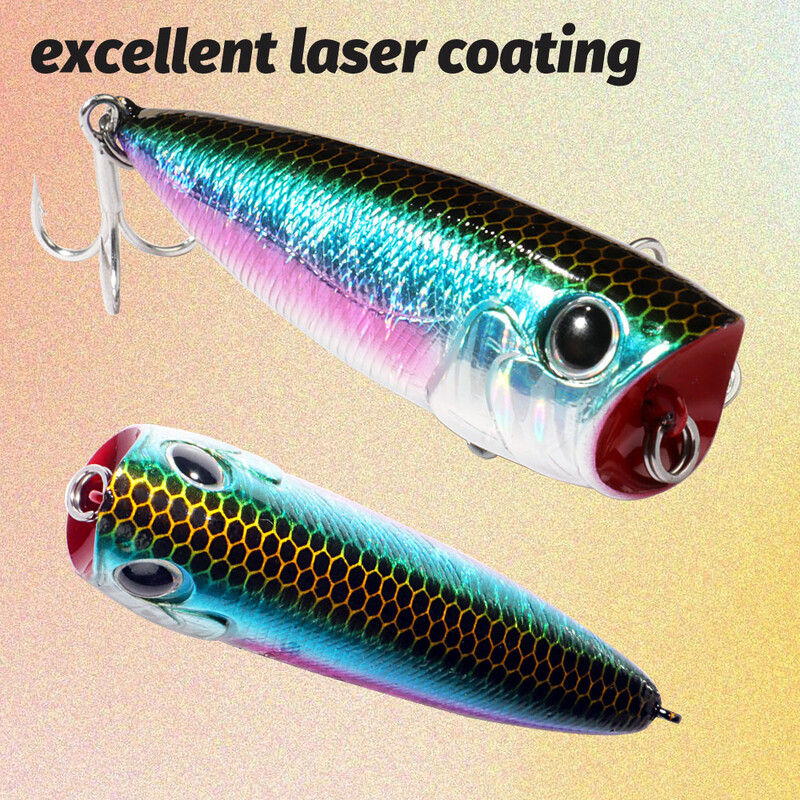 Viršutinis vandenyje plaukiojantis popper 8 g 6,5 cm masalas plieninis rutulinis varinis balasto balansavimo sistema Swimbait Pesca vobleris Minnow Tackle Crank Masalas