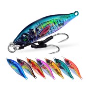 Jigbass 30G-80G Luya Bait Iron Plate 3D Inkjet Printing Pron Plate Bioninis masalas Ilgo nuotolio gėlavandenės jūros žvejybos burnos boso švinas