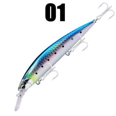 GREENSPIDER 110 mm, 40 g smagais jūras makšķerēšanas māneklis, maks. 90 m, īpaši garš liešana grimstošā Minnow mākslīgā cietā ēsma