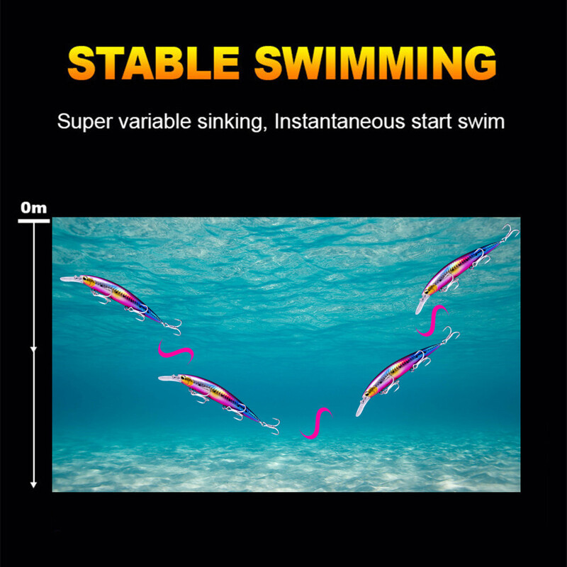 GREENSPIDER 110 mm, 40 g smagais jūras makšķerēšanas māneklis, maks. 90 m, īpaši garš liešana grimstošā Minnow mākslīgā cietā ēsma