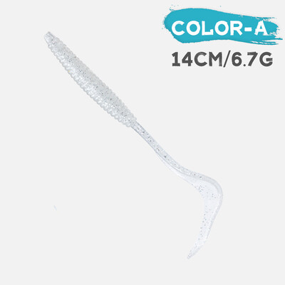 5db Swimbait horgászcsalik Szoknya Tail Jig Head Bait Puha Műanyag Csalik Glow Octopus Trout Bass horgászcsalik Craw Grub Tail Ba