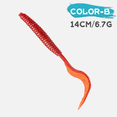 5db Swimbait horgászcsalik Szoknya Tail Jig Head Bait Puha Műanyag Csalik Glow Octopus Trout Bass horgászcsalik Craw Grub Tail Ba