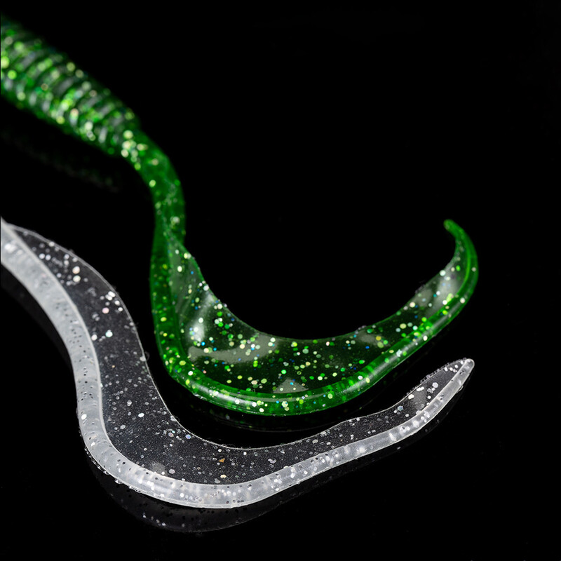 5db Swimbait horgászcsalik Szoknya Tail Jig Head Bait Puha Műanyag Csalik Glow Octopus Trout Bass horgászcsalik Craw Grub Tail Ba