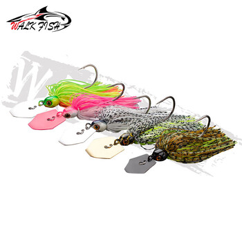 WALK FISH Риболовна примамка Chatter Bait 7G/9G/12G/14G/21G Spinner Bait Blade Jig Dancer Buzzbait Wobbler Chatterbait For Bass Pike