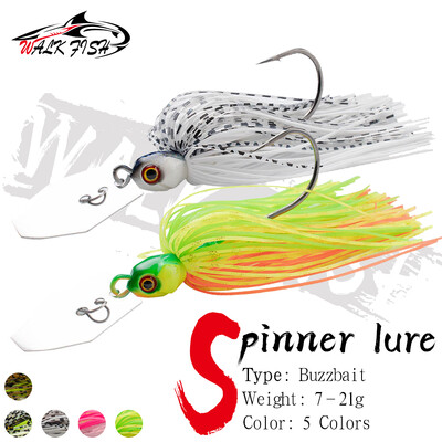 WALK FISH Fishing Lure Chatter Bait 7G/9G/12G/14G/21G Spinner Bait Blade Jig Dancer Buzzbait Wobbler Chatterbait για Bass Pike