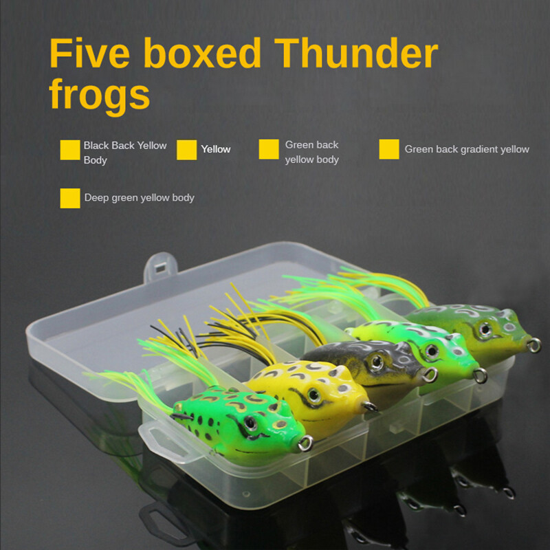 5 vnt./komplektas Varlių masalų kostiumo masalų modeliavimas, netikras masalas.