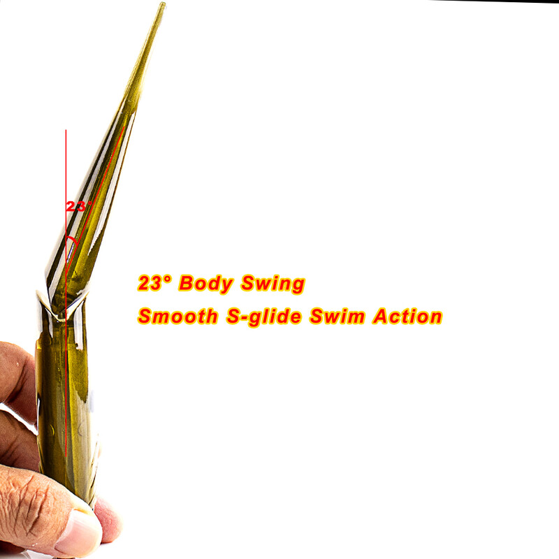 Chan's Huang Big Game horgászcsali sikló csali 17,8 cm 82 g csuklós Swimbait Sink Slowly Lure horgászathoz Bass Pike Hard Baits