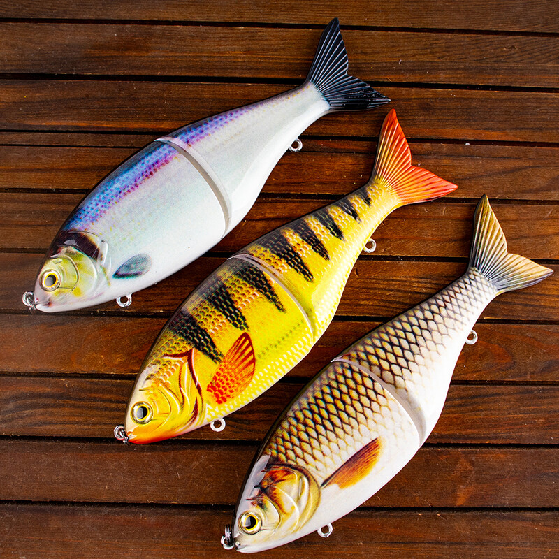 Chan's Huang Big Game horgászcsali sikló csali 17,8 cm 82 g csuklós Swimbait Sink Slowly Lure horgászathoz Bass Pike Hard Baits