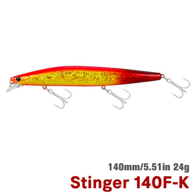 TSURINOYA STINGER 140F turnare ultra-lungă Floating Minnow140mm 24g Momeală mare artificială tare din tungsten Greutate Nalucă de pescuit în mare