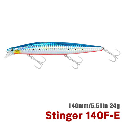TSURINOYA STINGER 140F turnare ultra-lungă Floating Minnow140mm 24g Momeală mare artificială tare din tungsten Greutate Nalucă de pescuit în mare