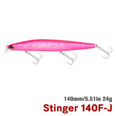 TSURINOYA STINGER 140F turnare ultra-lungă Floating Minnow140mm 24g Momeală mare artificială tare din tungsten Greutate Nalucă de pescuit în mare