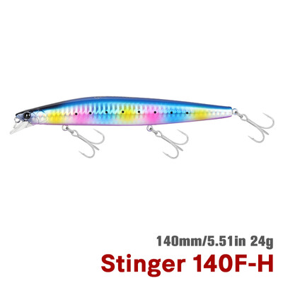 TSURINOYA STINGER 140F turnare ultra-lungă Floating Minnow140mm 24g Momeală mare artificială tare din tungsten Greutate Nalucă de pescuit în mare