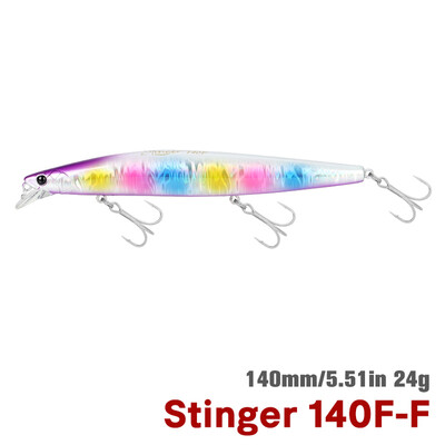 TSURINOYA STINGER 140F turnare ultra-lungă Floating Minnow140mm 24g Momeală mare artificială tare din tungsten Greutate Nalucă de pescuit în mare