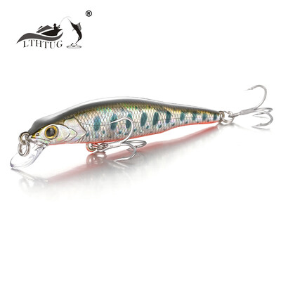 LTHTUG ÚJ Pesca Fishing Lure Noise Jerkbait Függesztő Minnow 70mm 5g Kemény mesterséges csali sügér sügér pisztráng domolykóhoz