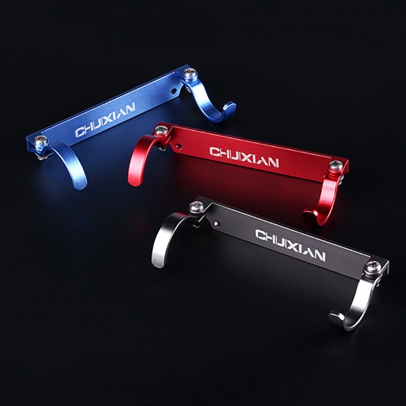 1vnt nešiojamas meškerės laikiklis aliuminio lydinio meškerės laikiklis šone pakabinamas meškerės reikmenys žuvies reikmenys