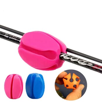 2Pcs Fixed Ball Rod Rod Pods Мини защита против сблъсък Държач за прибиране на въдица Стопер за въдица Силиконови принадлежности