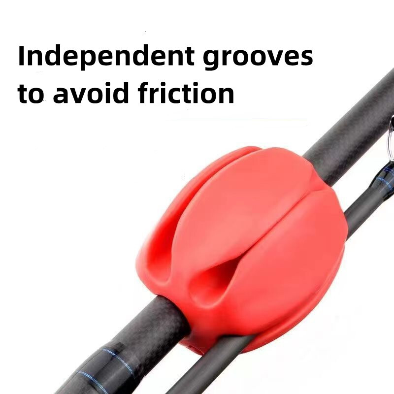 2db horgászbot fix golyós bot tokok Mini ütközésgátló bot visszahúzó tartó horgászbot dugó szilikon felszerelés