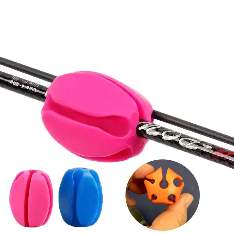 2db horgászbot fix golyós bot tokok Mini ütközésgátló bot visszahúzó tartó horgászbot dugó szilikon felszerelés