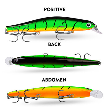 TSUYOKI Minnow Wobblers Watson 110 mm 17 g Магнитна система за тежести Дълго замятане на риболовна примамка, гмуркане 0,8-1,2 m Jerkbaits, ZipBait Orbit 110