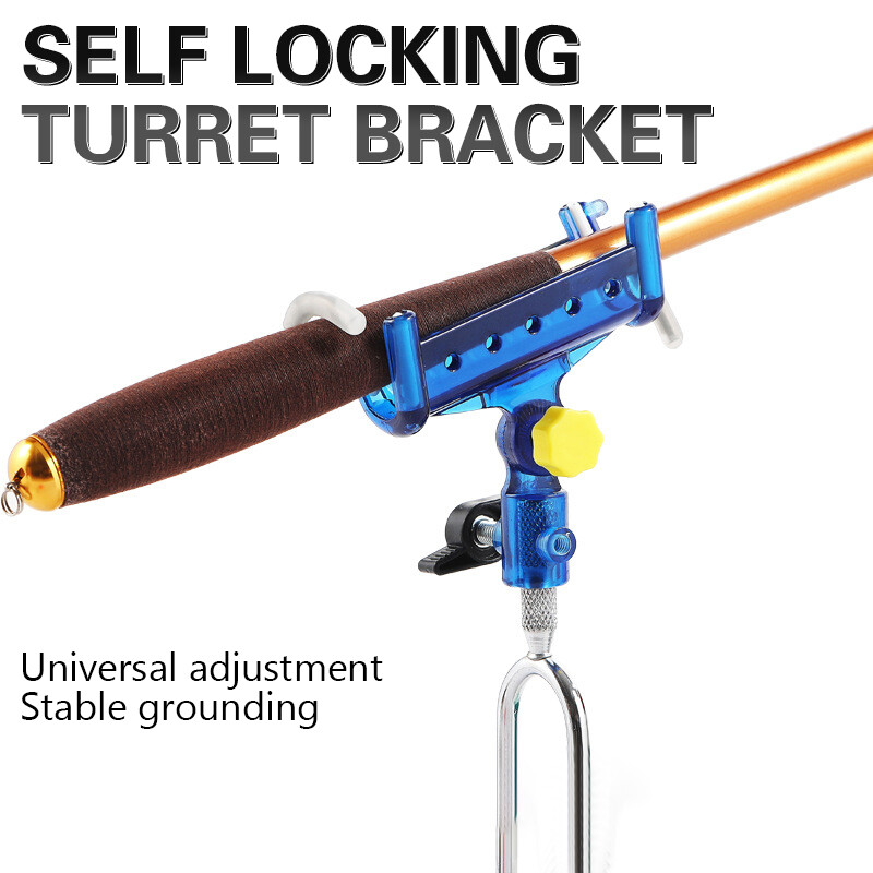 360° pasukami reguliuojami meškerės laikikliai Savaime užsifiksuojantys meškerykočių laikikliai ant žemės, meškerės stovo stovas, žuvies meškerės laikiklis