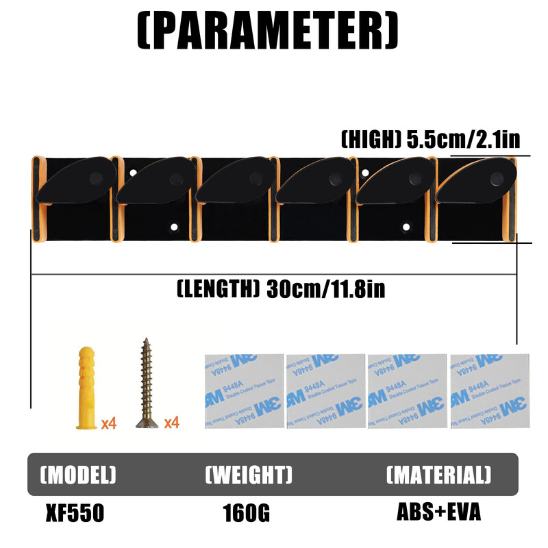 Depozitare undițe de pescuit Suport pentru agățat Suport de afișare EVA Neperforat Suport pentru undiță de pescuit Unelte Accesorii