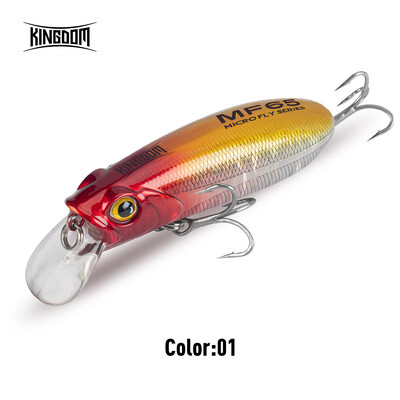 Kingdom Fishing Lure Micro Minnow 4,7g 6,2g 9,8g 12,2g Micro Süllyedő lebegő mesterséges csali 45mm 55mm 65mm Long Casting Hard