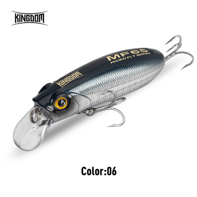 Kingdom Fishing Lure Micro Minnow 4,7g 6,2g 9,8g 12,2g Micro Süllyedő lebegő mesterséges csali 45mm 55mm 65mm Long Casting Hard