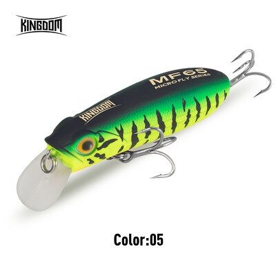 Kingdom Fishing Lure Micro Minnow 4,7g 6,2g 9,8g 12,2g Micro Süllyedő lebegő mesterséges csali 45mm 55mm 65mm Long Casting Hard