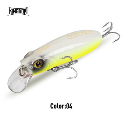 Kingdom Fishing Lure Micro Minnow 4,7g 6,2g 9,8g 12,2g Micro Süllyedő lebegő mesterséges csali 45mm 55mm 65mm Long Casting Hard
