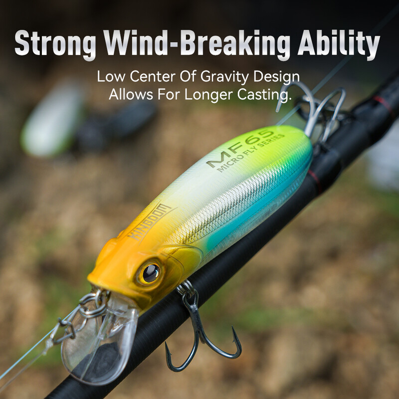 Kingdom Fishing Lure Micro Minnow 4,7g 6,2g 9,8g 12,2g Micro Süllyedő lebegő mesterséges csali 45mm 55mm 65mm Long Casting Hard