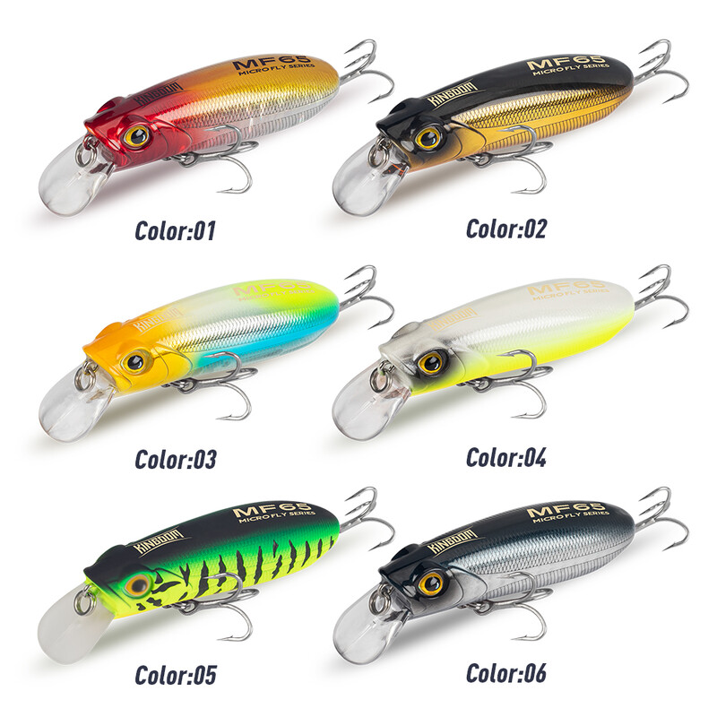 Kingdom Fishing Lure Micro Minnow 4,7g 6,2g 9,8g 12,2g Micro Süllyedő lebegő mesterséges csali 45mm 55mm 65mm Long Casting Hard
