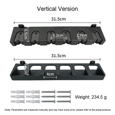 1 pár horgászbot-tartó 6-botos tárolóállványok Vízszintes/függőleges fali horgászbot-tartó garázshoz