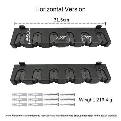 1 pár horgászbot-tartó 6-botos tárolóállványok Vízszintes/függőleges fali horgászbot-tartó garázshoz