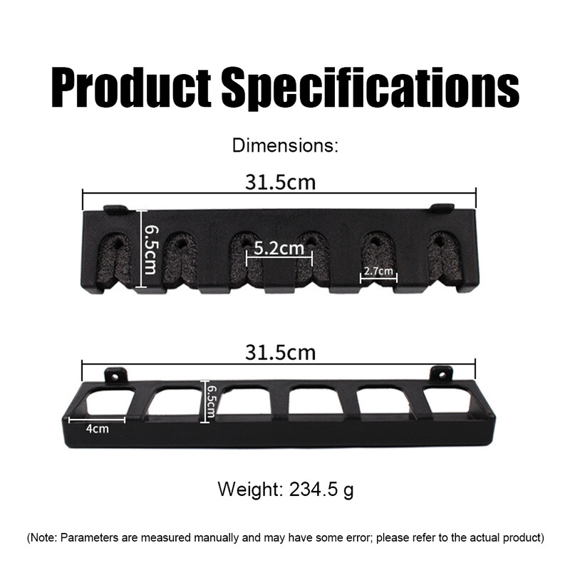 1 pár horgászbot-tartó 6-botos tárolóállványok Vízszintes/függőleges fali horgászbot-tartó garázshoz