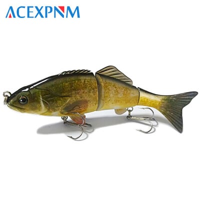 2024 New Hard Fishing Lure 3 Segments Artificial Lure Multi Jointed Swimbait Lifelike Crankbait Sinking Wobblers 50g 15cm