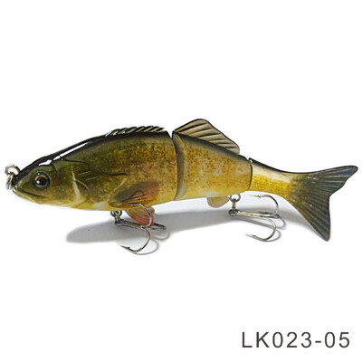 2024-es új, kemény horgászcsali, 3 szegmenses mesterséges csali, több ízületű úszógumi Lifelike Crankbait süllyedő wobblerek 50g 15cm