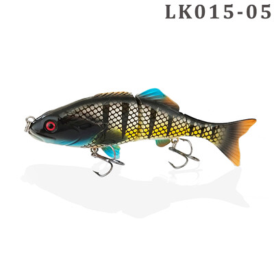 2024-es új, kemény horgászcsali, 3 szegmenses mesterséges csali, több ízületű úszógumi Lifelike Crankbait süllyedő wobblerek 50g 15cm
