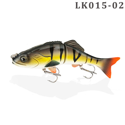 2024-es új, kemény horgászcsali, 3 szegmenses mesterséges csali, több ízületű úszógumi Lifelike Crankbait süllyedő wobblerek 50g 15cm