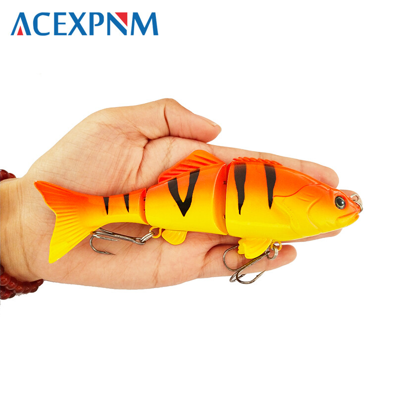 2024-es új, kemény horgászcsali, 3 szegmenses mesterséges csali, több ízületű úszógumi Lifelike Crankbait süllyedő wobblerek 50g 15cm