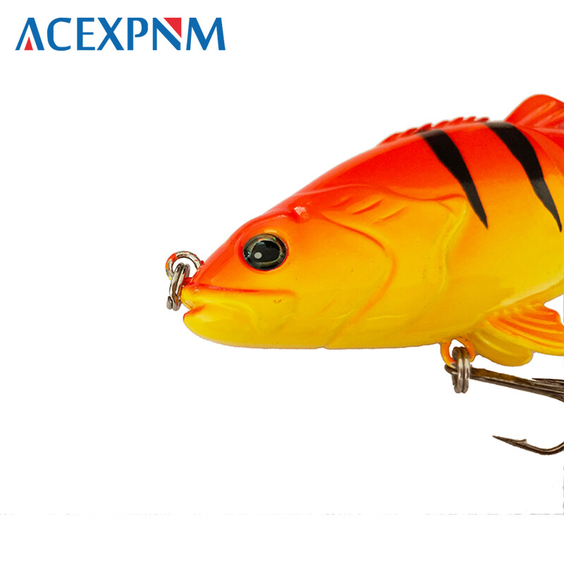 2024-es új, kemény horgászcsali, 3 szegmenses mesterséges csali, több ízületű úszógumi Lifelike Crankbait süllyedő wobblerek 50g 15cm