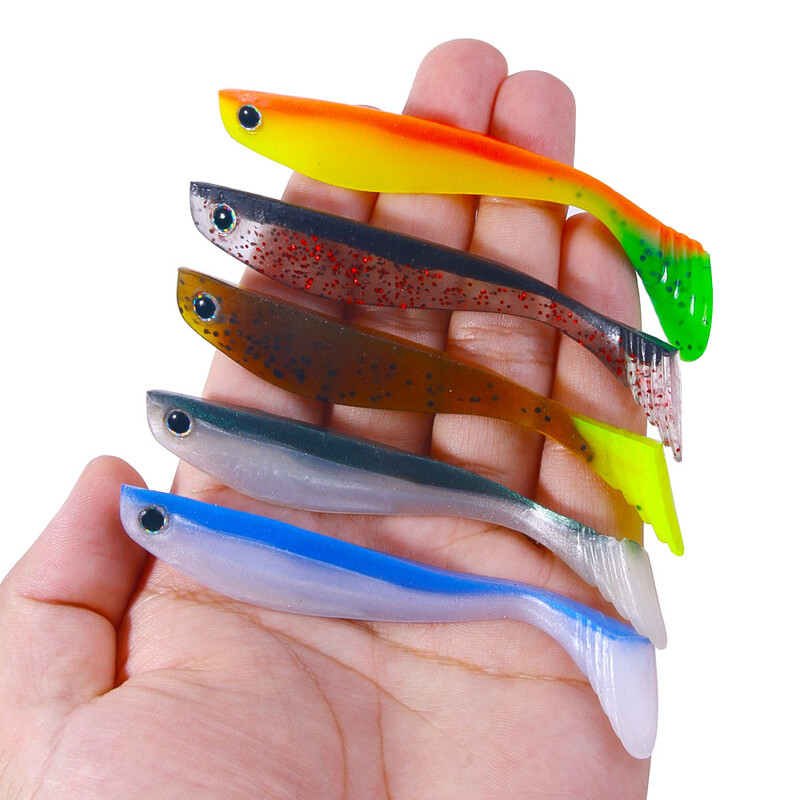 Newup Predator Rubbers Puha csalik Sea Fishing Fishing Lure leurre shad szilikon Bait T Tail Wobblers hal csali 10cm5g